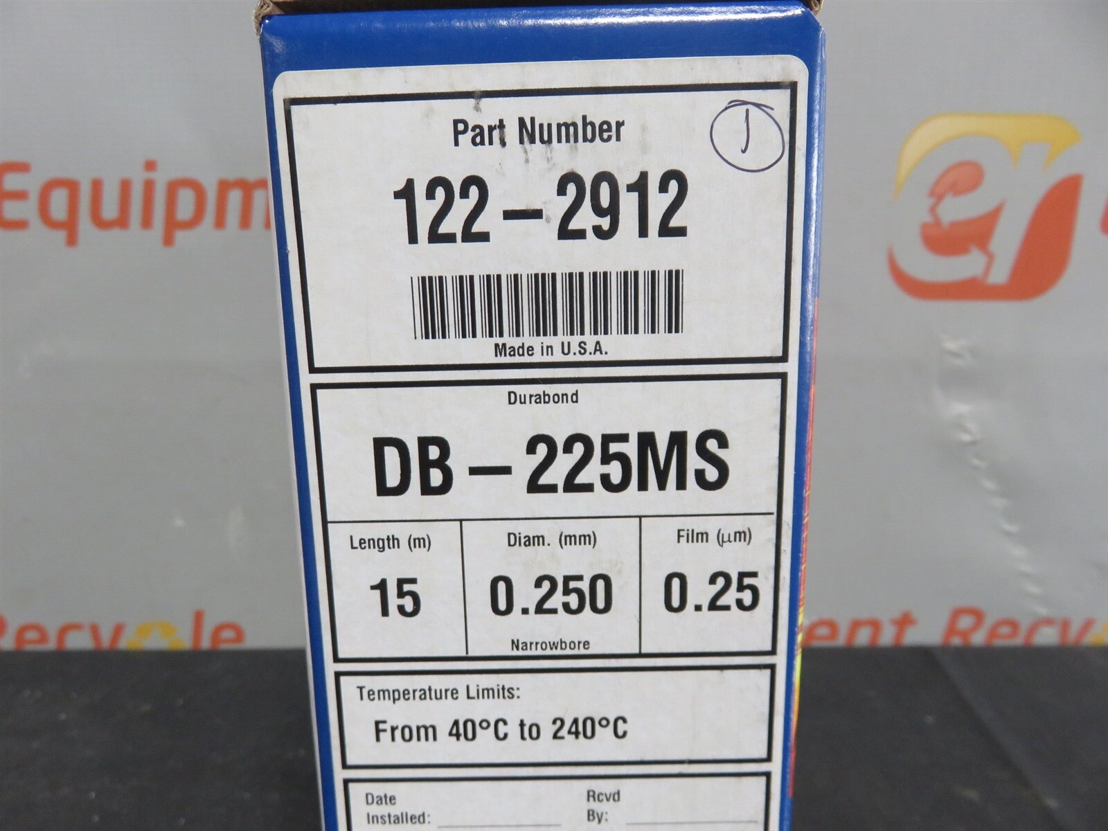 Agilent J & W GC Columns 122-2912 High Resolution Gas Chromatography Capillary