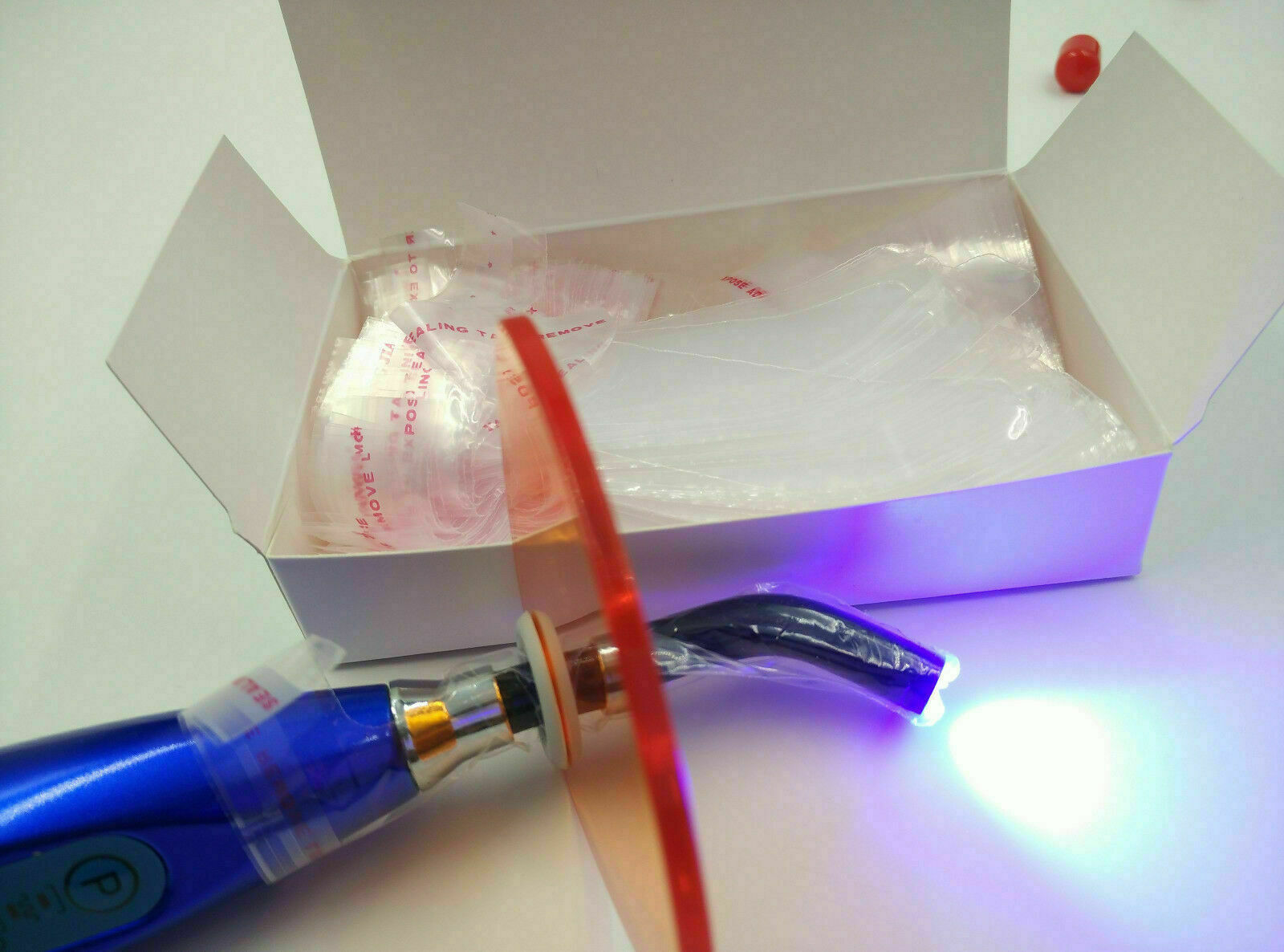 200Pcs Dental Curing Light Head Tip Protective Sleeves Disposable 4.33 ” X 1 “