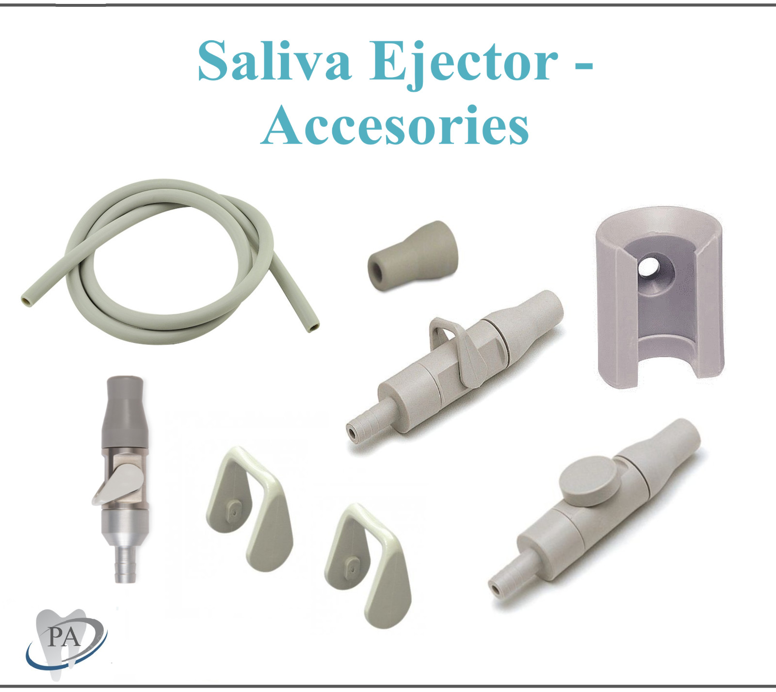 Dental Saliva Ejectors SE VALVE, SE LEVER, SE Mount HOLDER Autoclavable to 275°F