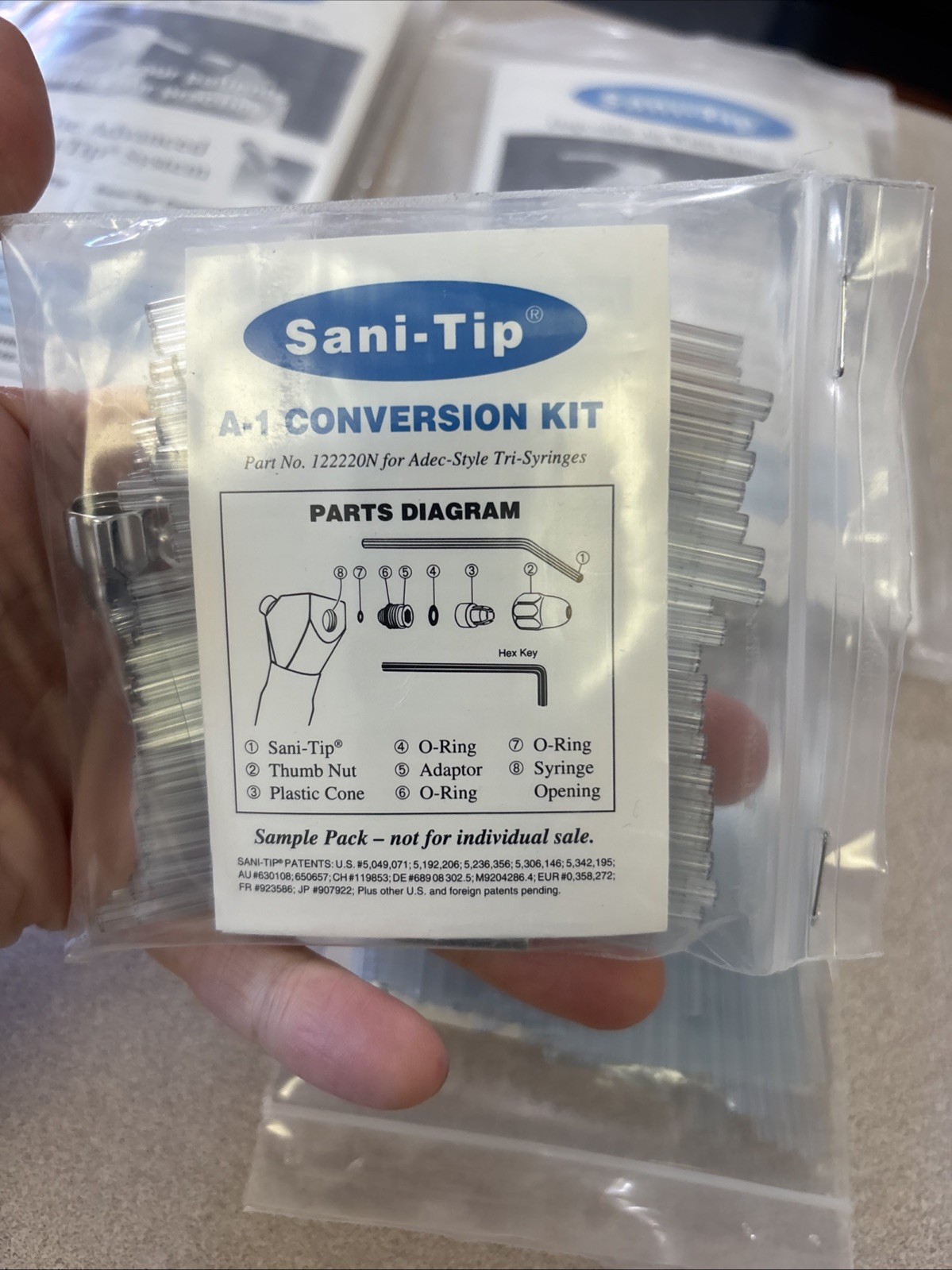 KERR Seal-Tight Disposable Air/Water Syringe Tips REF 77200 & Sani-tip Lot