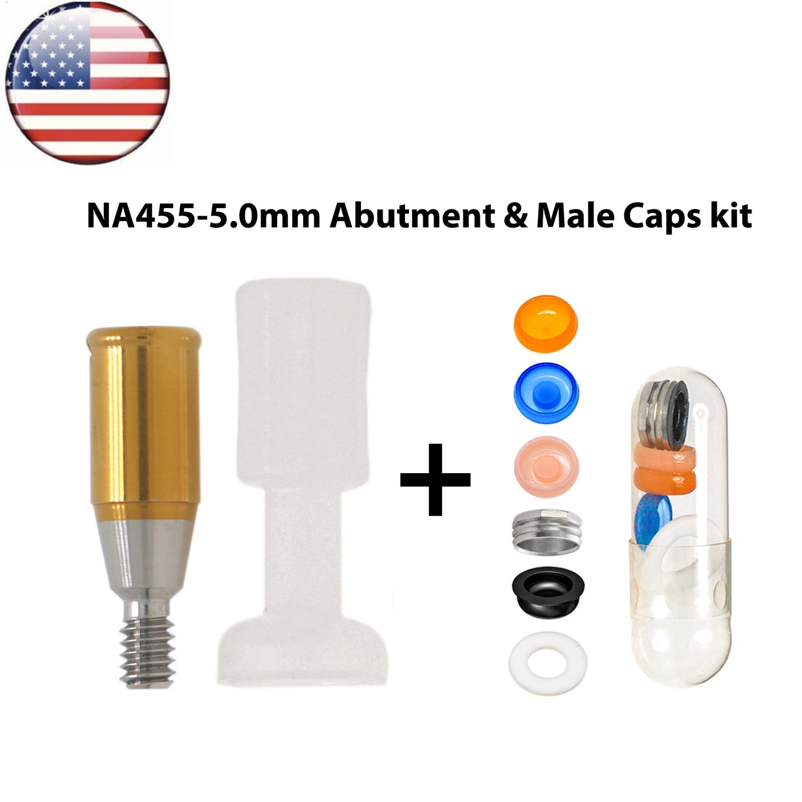 US Dental RP Implant Locator Abutment For Nobel Biocare Active AH=1/2/3/4/5.0mm