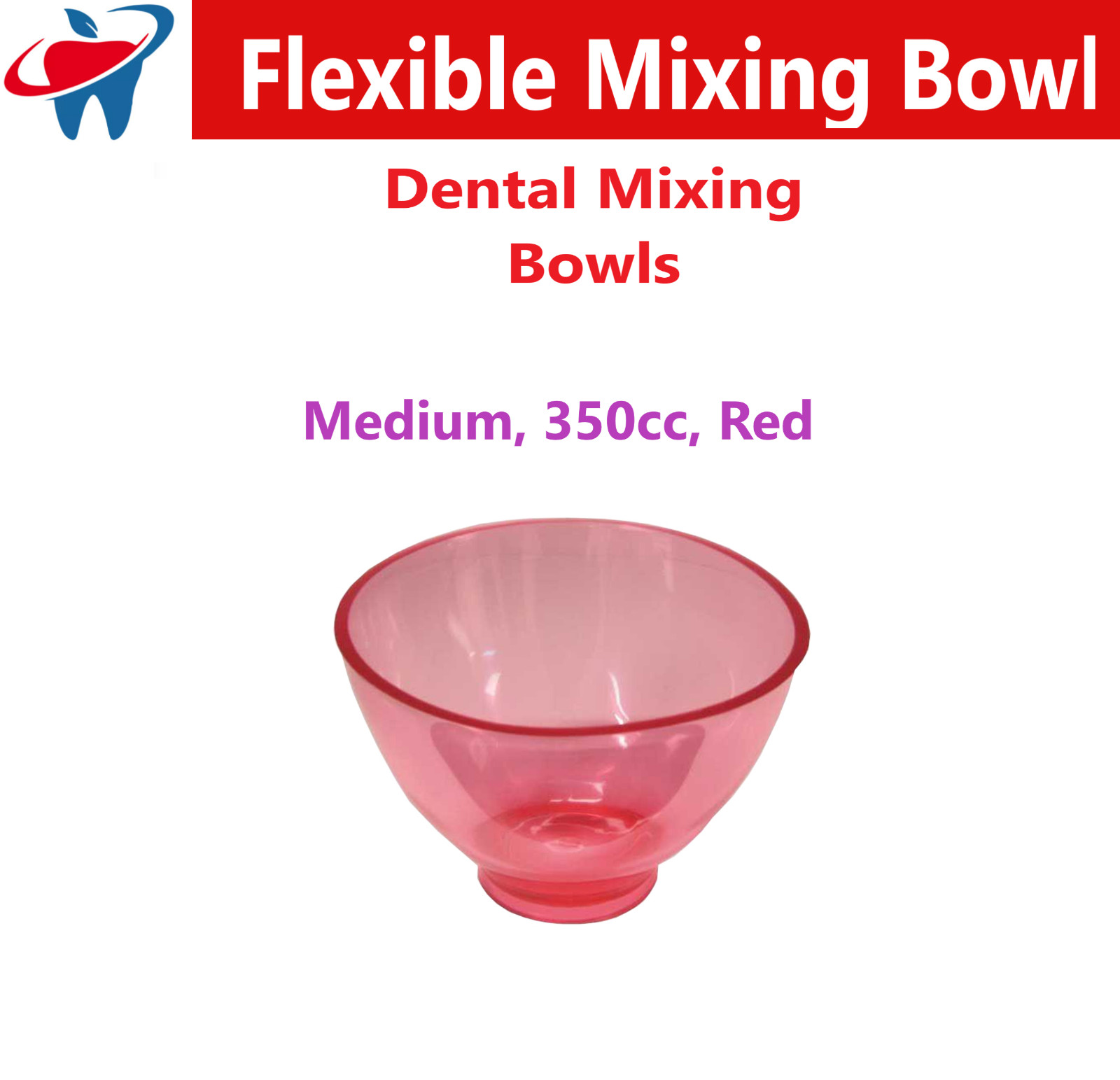Dental Mixing Bowls For Impression Material Disposable, 6/Bag, Assorted Colors