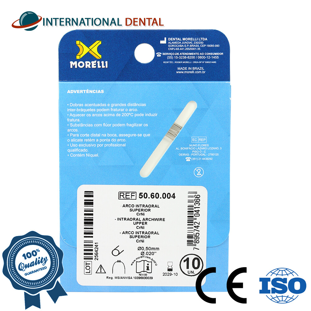 Orthodontic Dental Morelli Intraoral Archwire CrNi Steel Wire Wires Round