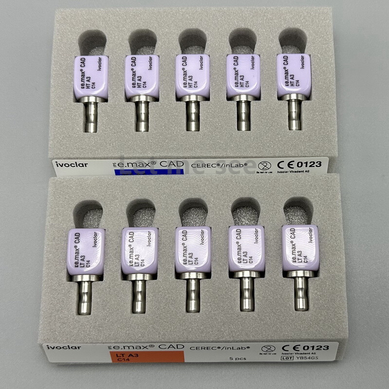IVOCLAR E.max Cad Dental CEREC InLab Glass Ceramics Blocks ABUTMENT Refill 1~5pc