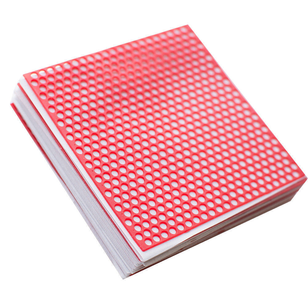 10 Sheets/Box Dental Lab Supplies Flexible Red Round Hole Casting Patterns Wax