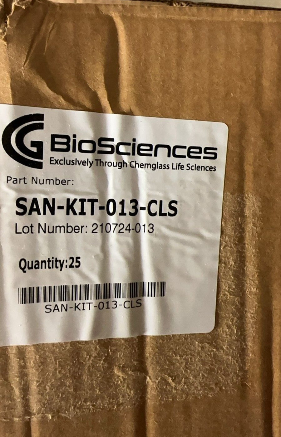 Chemglass Life Sciences SAN-KIT-013-CLS BioSciences C-Flex Size 16 Sample Device