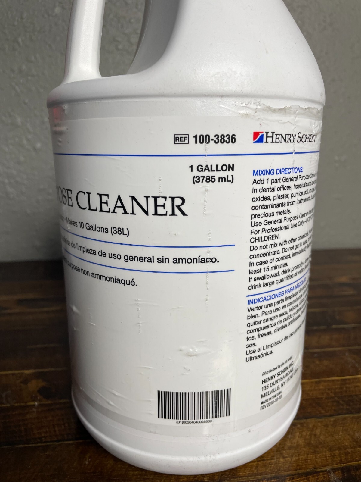 Henry Schein General Purpose Cleaner 1 Gallon 100-3836