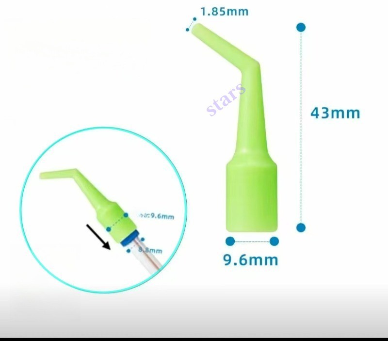 Dental Disposable Saliva Ejector Adapter Conversion Tip Straw Head Autoclavable