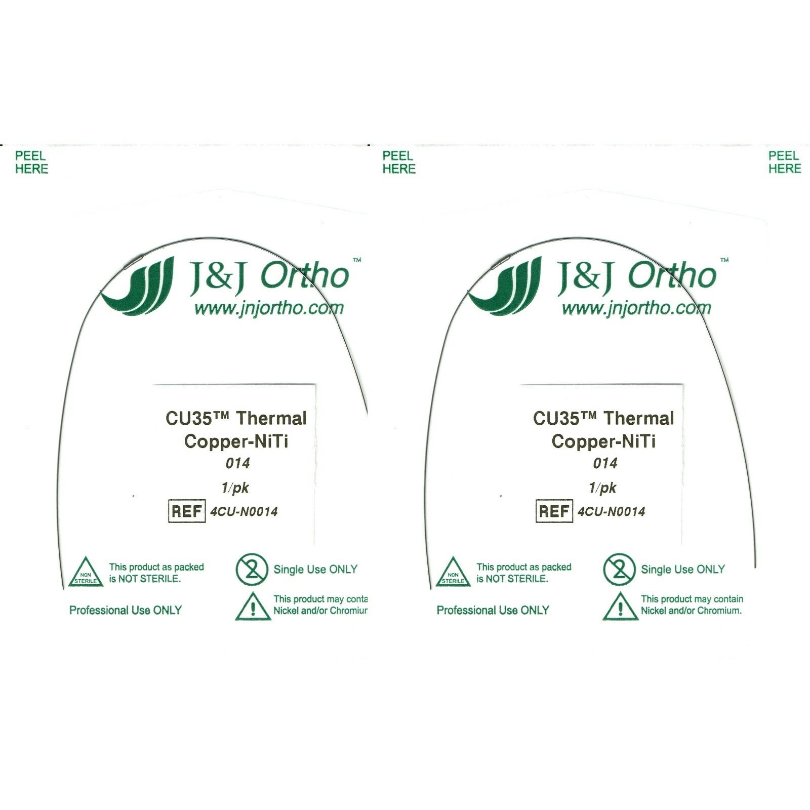J&J Ortho™ Orthodontic Copper NiTi Arch Wire Kit for Ormco Damon Q Self Ligating