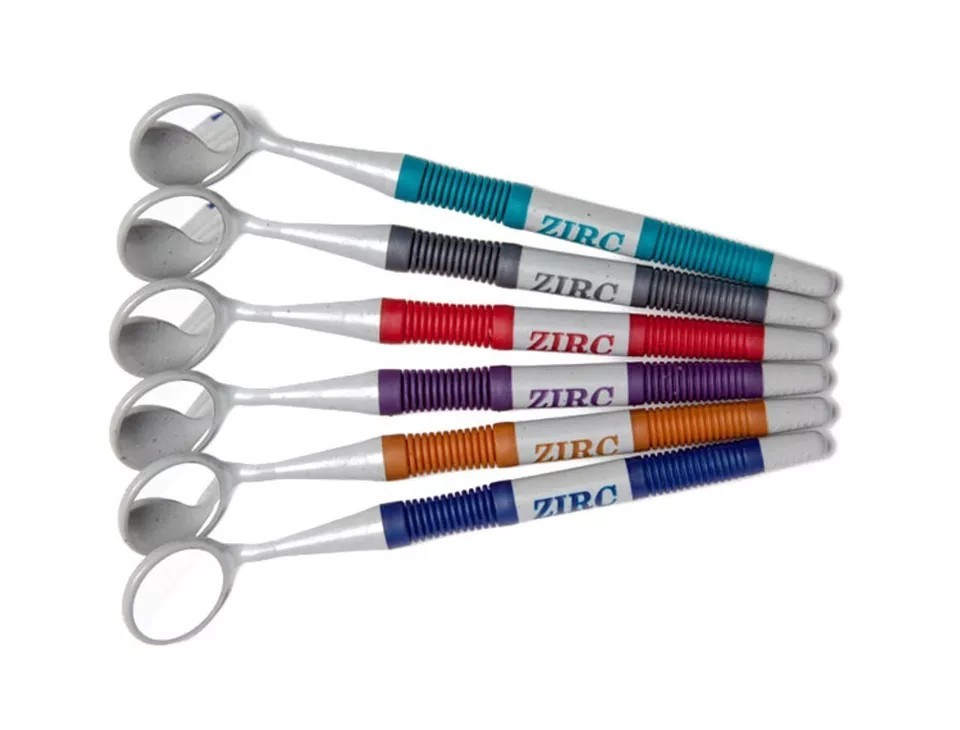 ZIRC Crystal HD# Thin Grip Assorted Mouth Mirror Jewel 12pc USA Made (Free Ship)