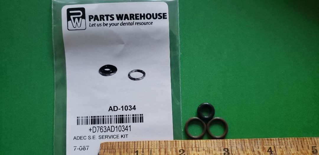 Adec New Saliva Ejector O-Ring Kit, PW AD-1034