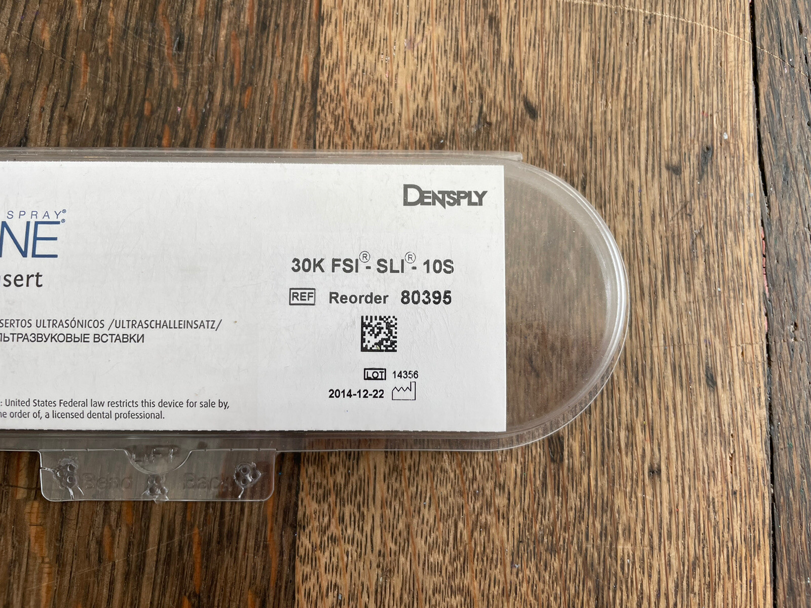 DENTSPLY Cavitron Ultrasonic Insert 30K FSI-SLI-10S SlimLine Focused Spray 80395