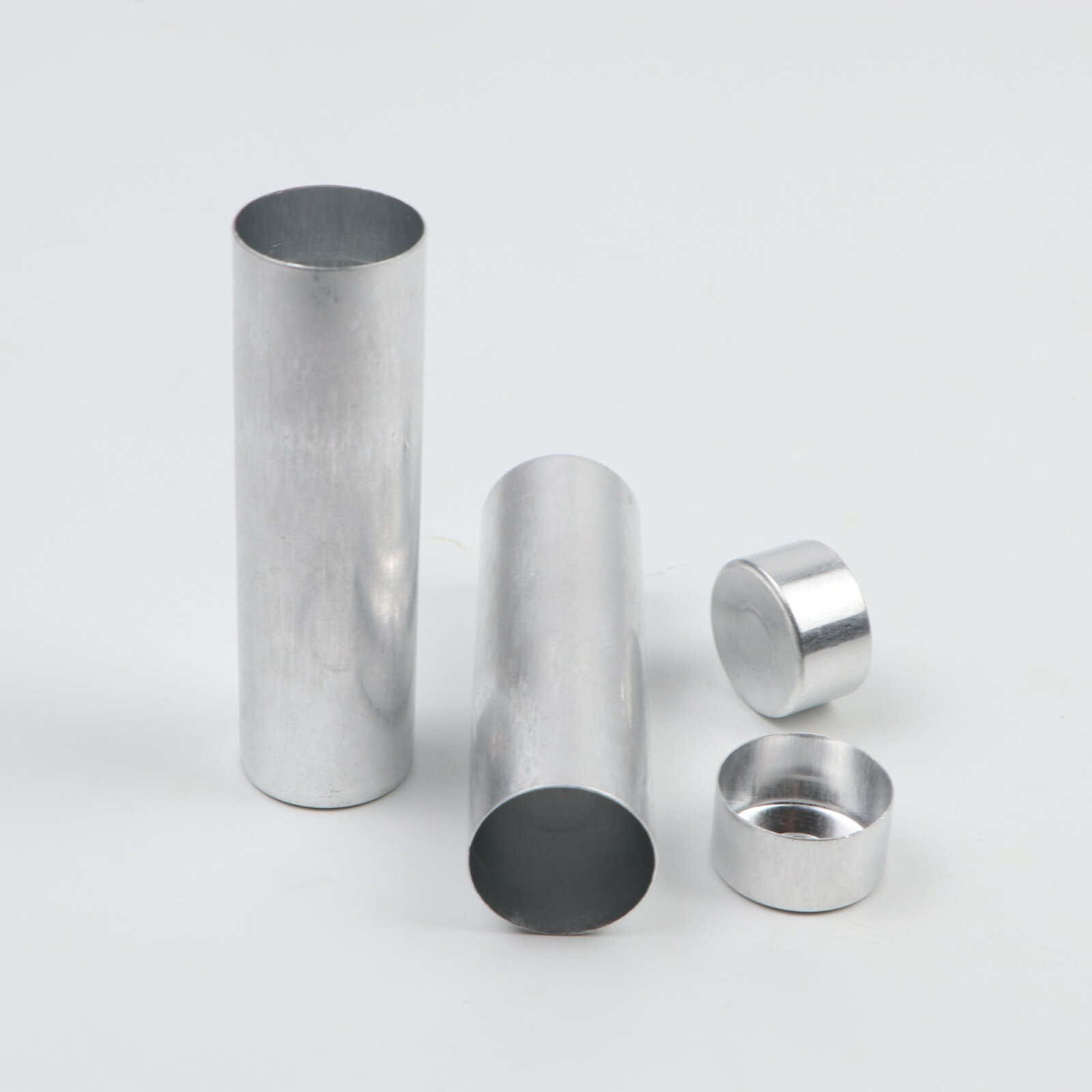 100Pcs 25.5mm Dental Empty Aluminum Tubes Cartridges for Making Flexible Denture