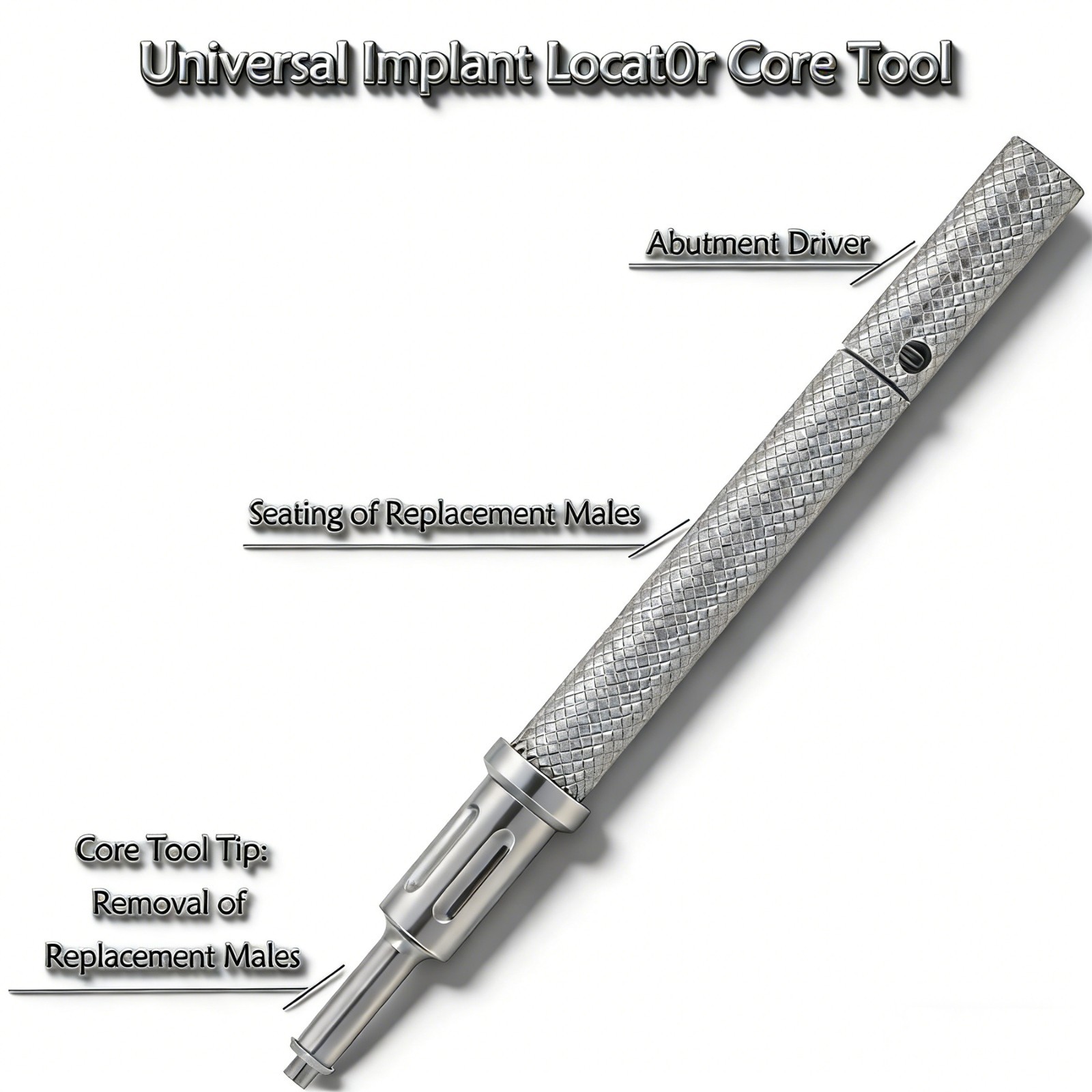 US Dental Implant Universal Retention Cap Insertion Locator Extraction Core Tool