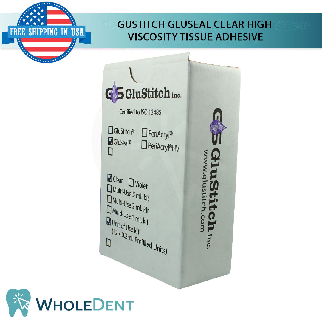 Glustitch Gluseal Clear Oral High Viscosity Tissue Adhesive
