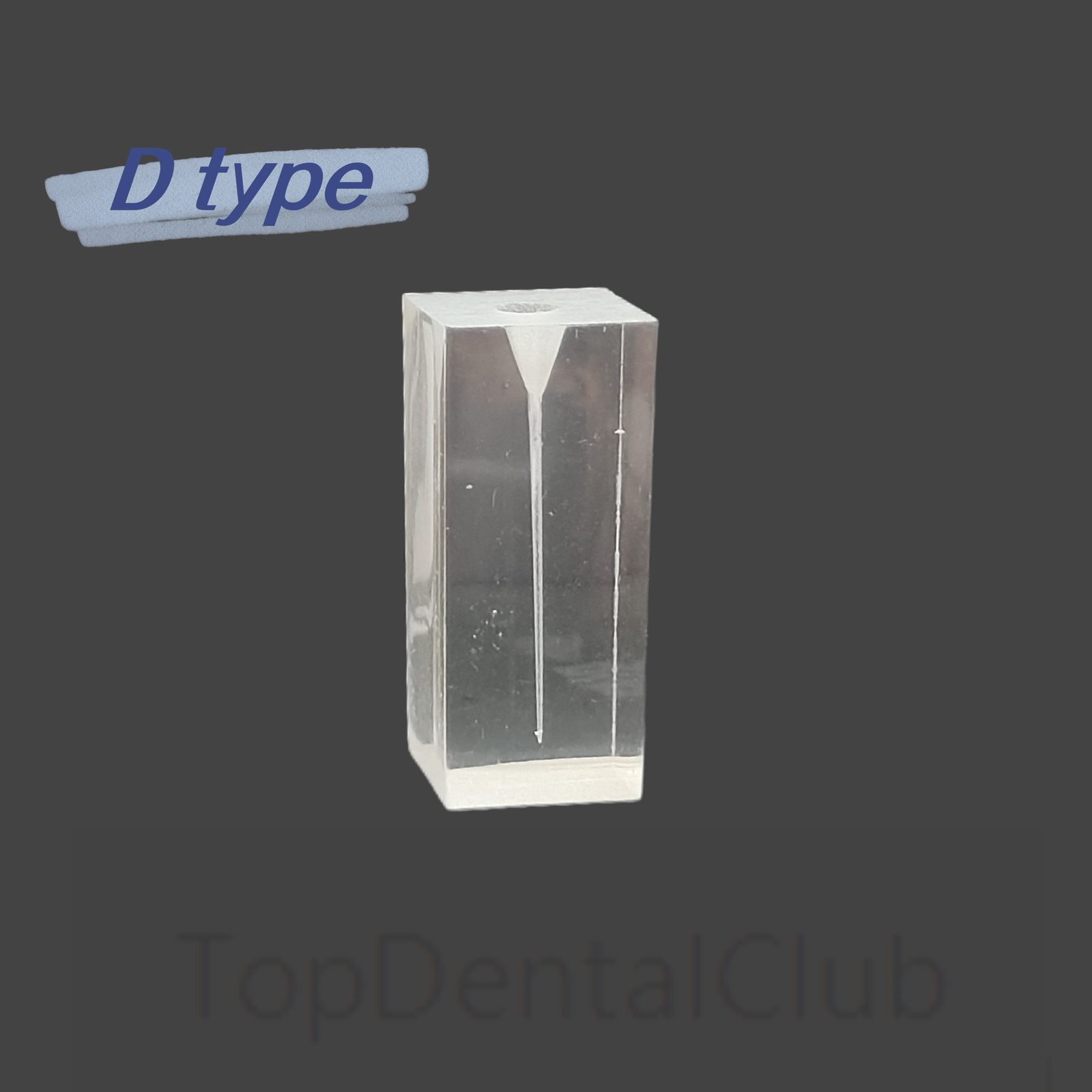 5Pcs Dental Endodontic Root Canal Teaching Study Model Transparent Block
