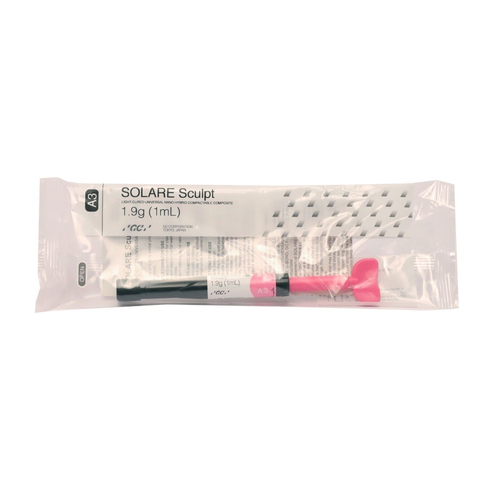 GC Solare Sculpt Light-Cured Universal Nano Hybrid Compactable Dental Composite