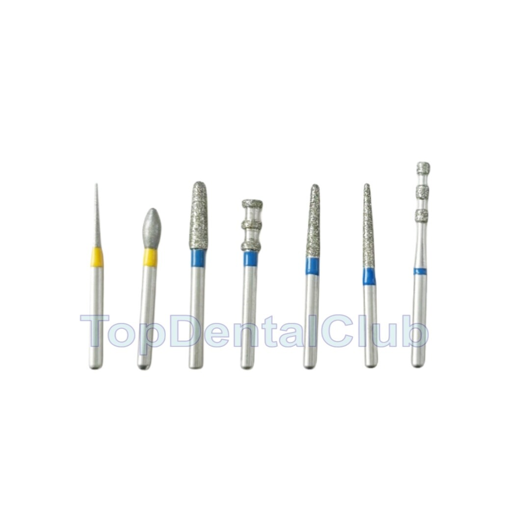 Dental Diamond Burs Drill For Polishing Cutting Porcelain Teeth Whole Set Kit