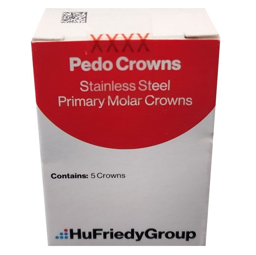 *5-Pieces* HuFriedyGroup Pedo Crowns Upper Right Primary 2nd #4 Refill SSC-URE4