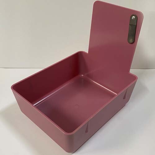 Mauve Dental Lab Pan w/ Stainless Steel Clip 12pk 7″ x 5¾” x 2½” Made in the USA