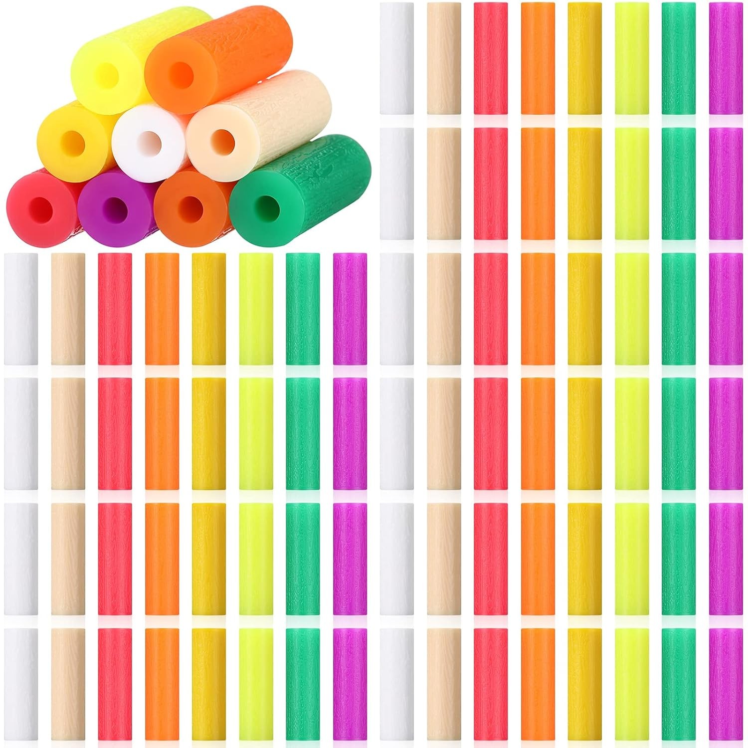 80 Pieces Chew Aligner Tray Seaters Colorful Aligner Seater Chew Chompers, 8 Col