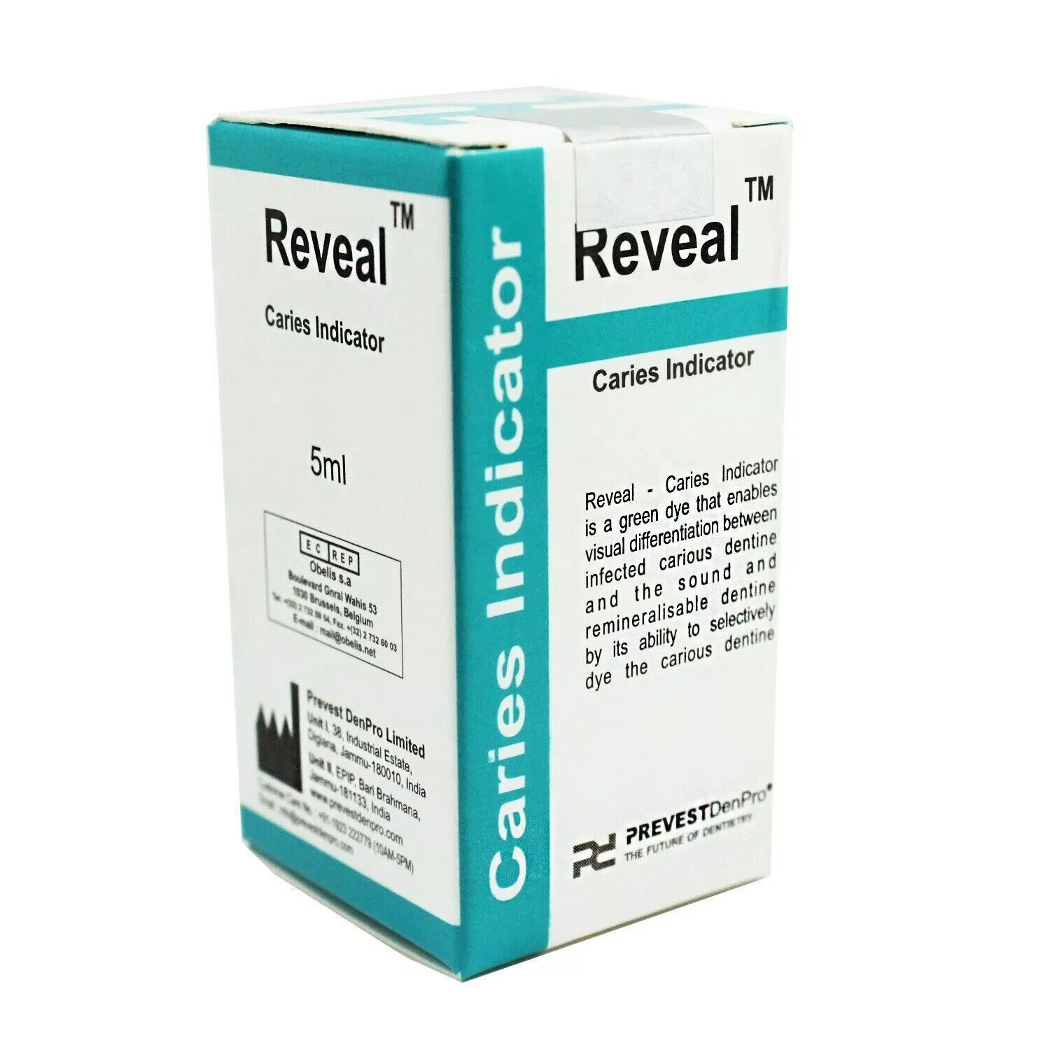 Dental REVEAL 5ml Pack Caries Indicator Dye Dentin Caries Detector