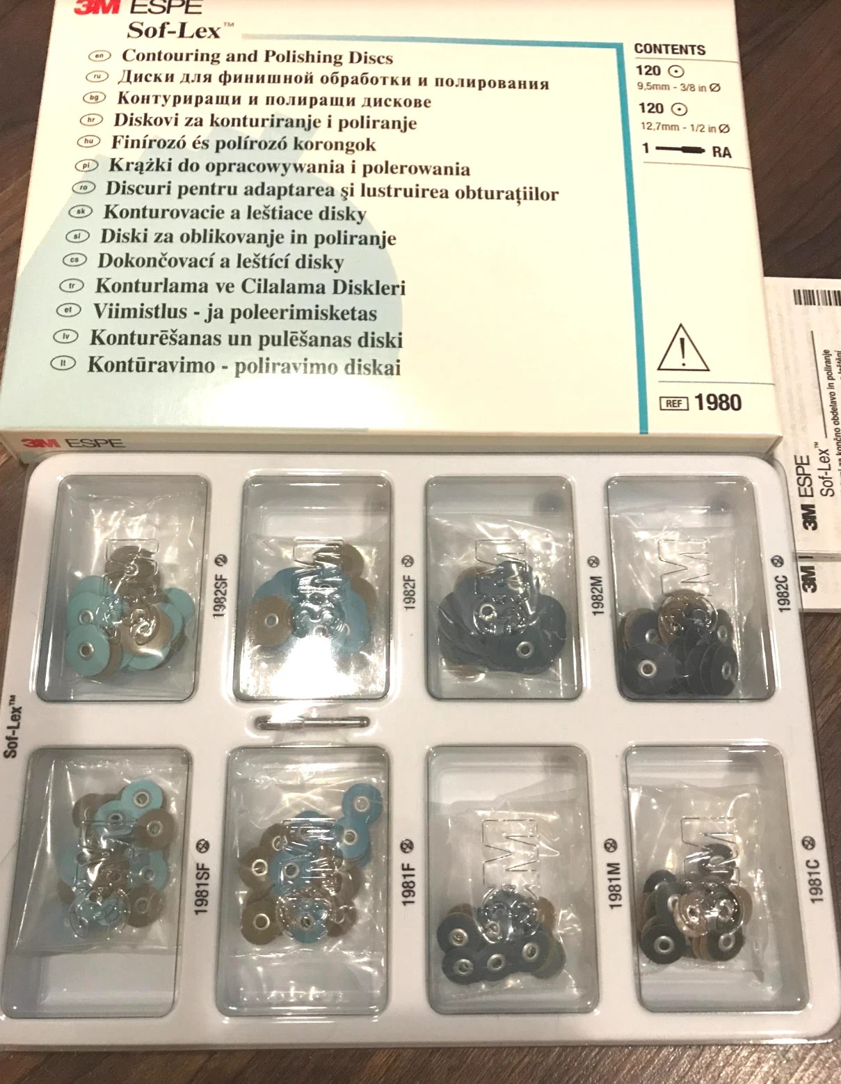 Dental 3M ESPE Sof-Lex soflex Contouring Polishing Blue Set + Mandrel