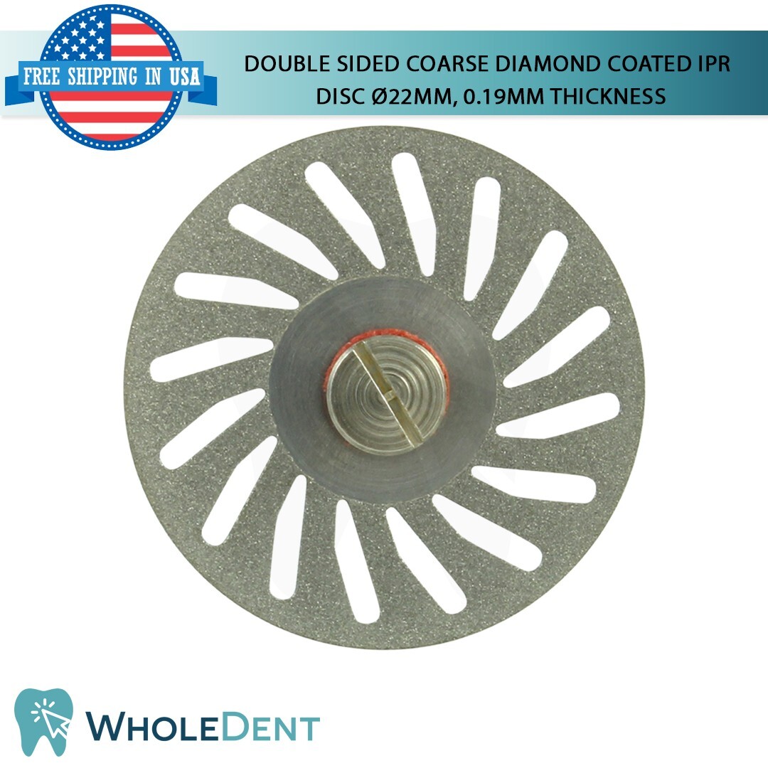 Ortho Dental Coarse Double Sided Diamond Coated Disc IPR Separator Ø22mm, 0.19