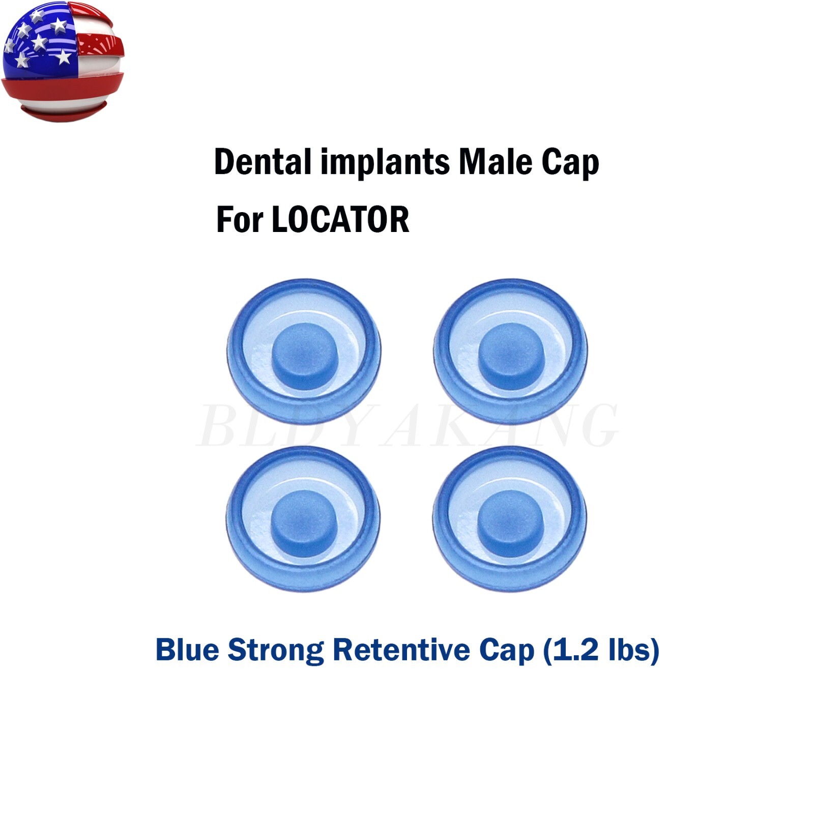 Dental Overdenture Abutment Male Cap Tool for ZIMMER Screw-Vent 3.5 Platform