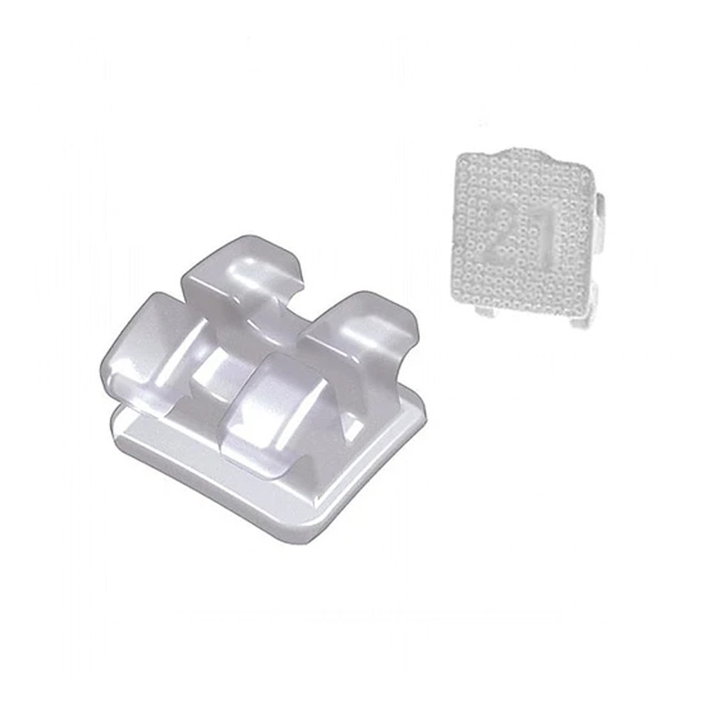 Dentaurum Discovery Pearl Roth Clear Ceramic Brackets With Hook #3 Upper Jaw
