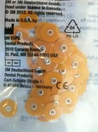 3M Sof-Lex soflex Discs Pack of 30 Orange Series 2382F Fine 1/2″ 12.7 mm den