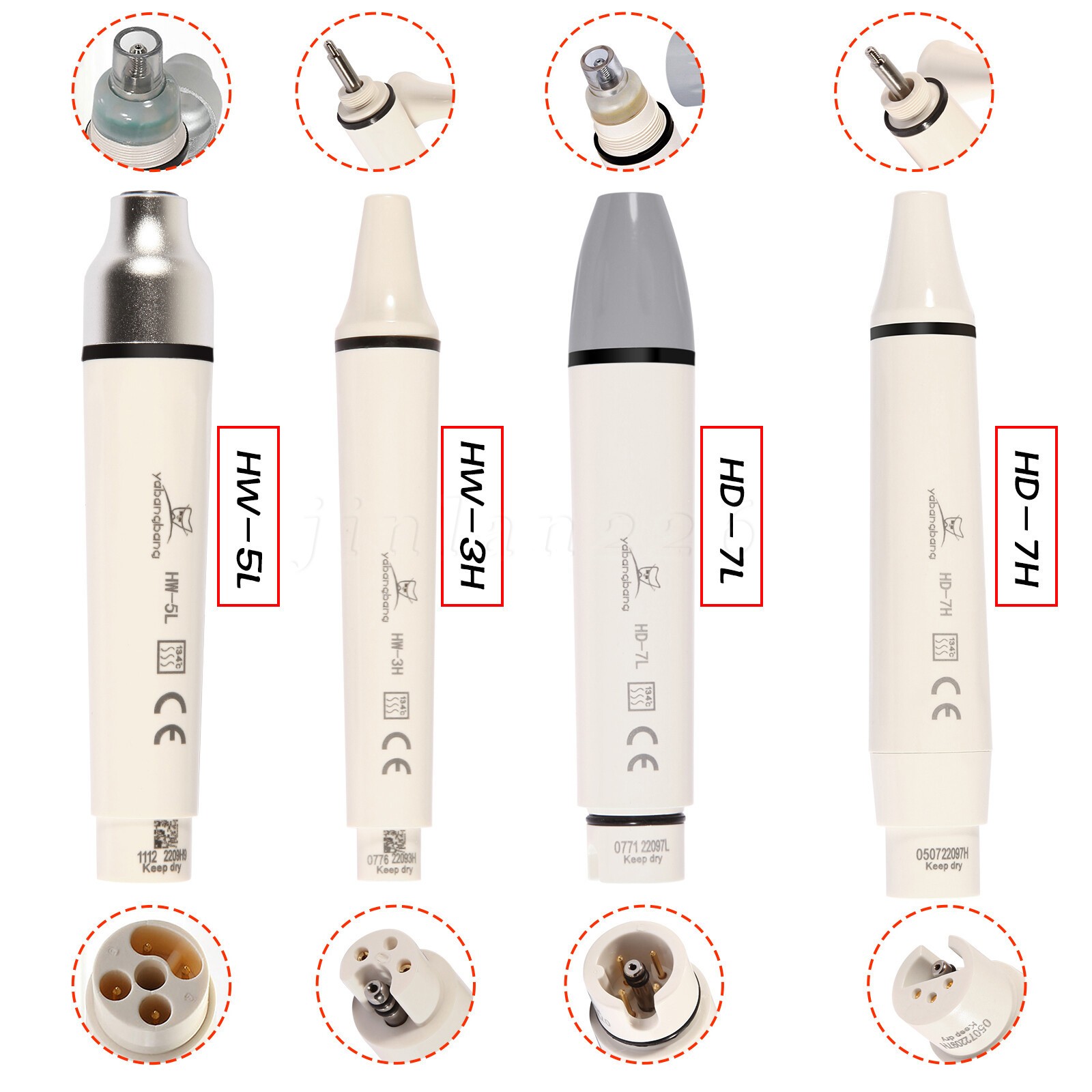 Dental Ultrasonic Piezo Scaler Handpiece LED Fit For WOODPECKER /EMS/SATELEC