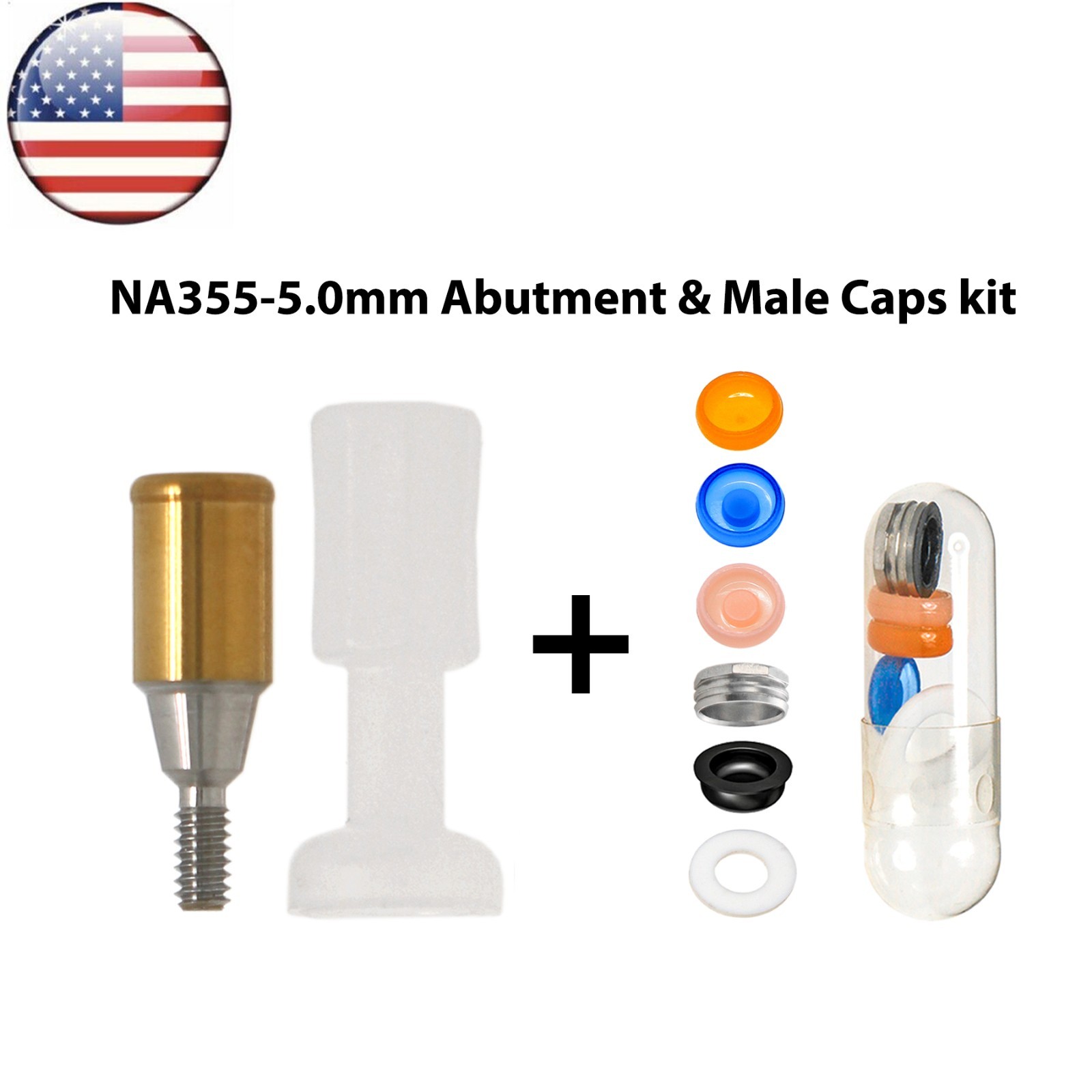 US Dental Locator Tapered Abutment NP Fits Nobel Biocare Active Dia ∅3.5mm
