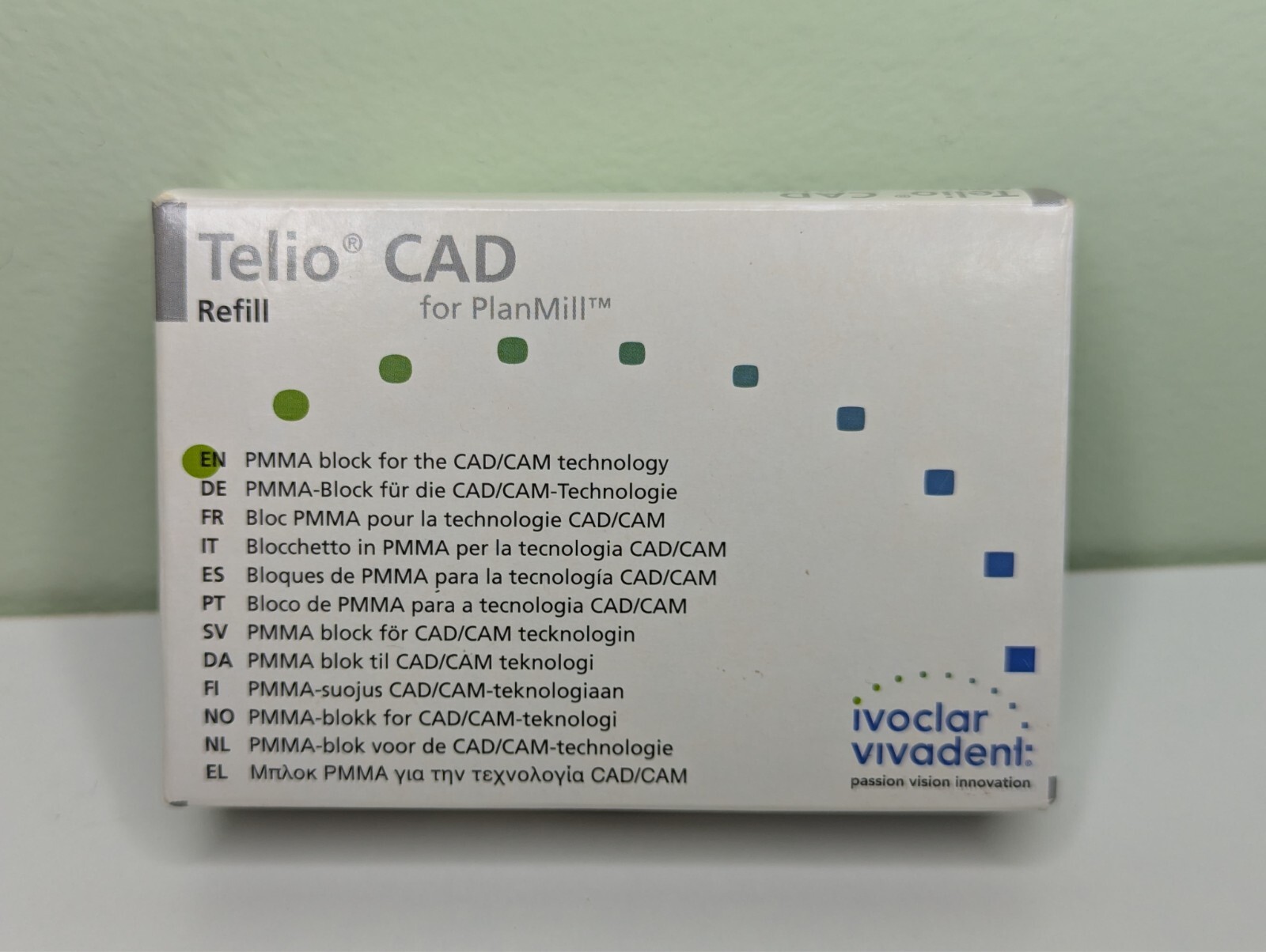 Telio CAD Planmill LT A1/B55 Ivoclar 1 Piece Open Box