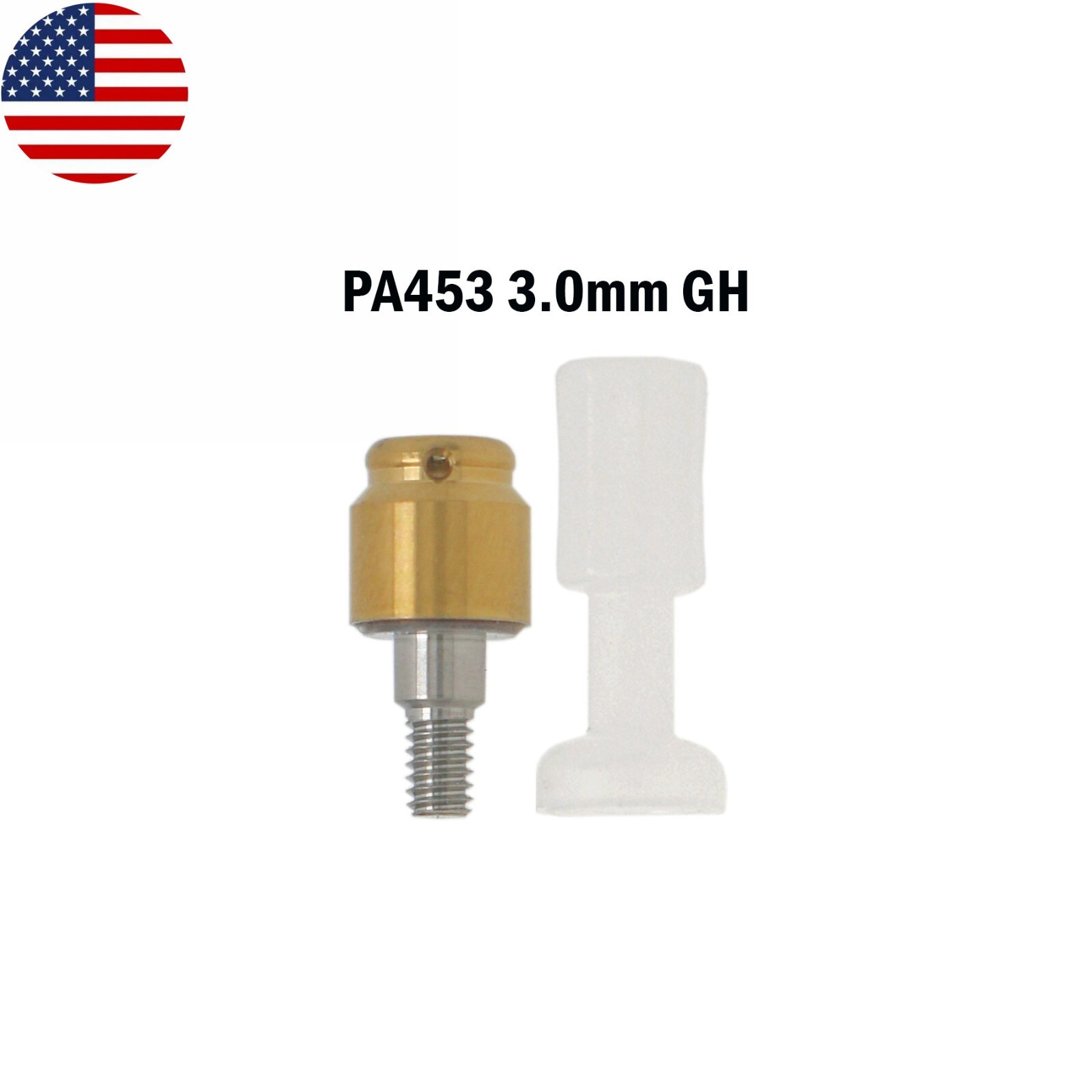 US Dental Attachment Abutment Male Cap Tool fit Zimmer Removable PAØ3.5mm/4.5mm
