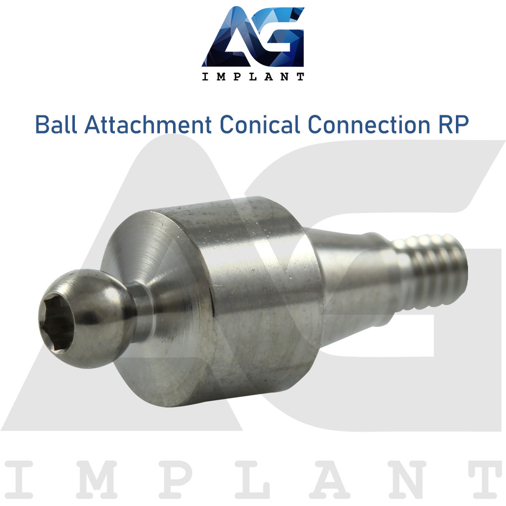 Straight Ball Attachment Regular Platform (RP) Conical Connection 2.65mm