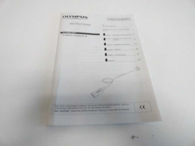 Genuine Olympus CH-S190-08-LB HD Camera Head Instruction Operation Manaul