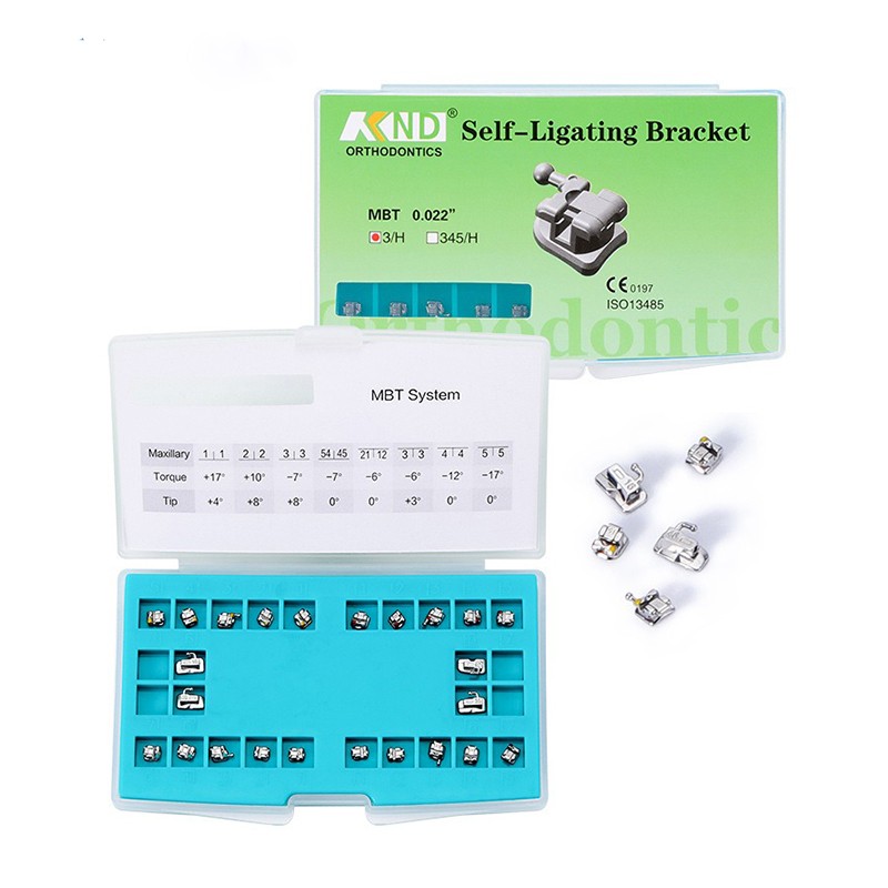 Dental Material for Metal Self Ligating Roth/MBT 345 Orhto Bracket Mini Braces