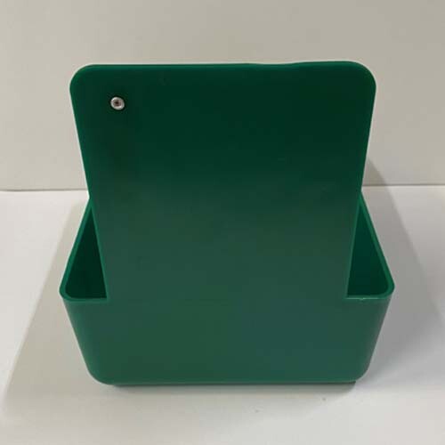 Forest Green Dental Lab Pan with Stainless Steel Clip 12pk 7″ x 5¾” x 2½”