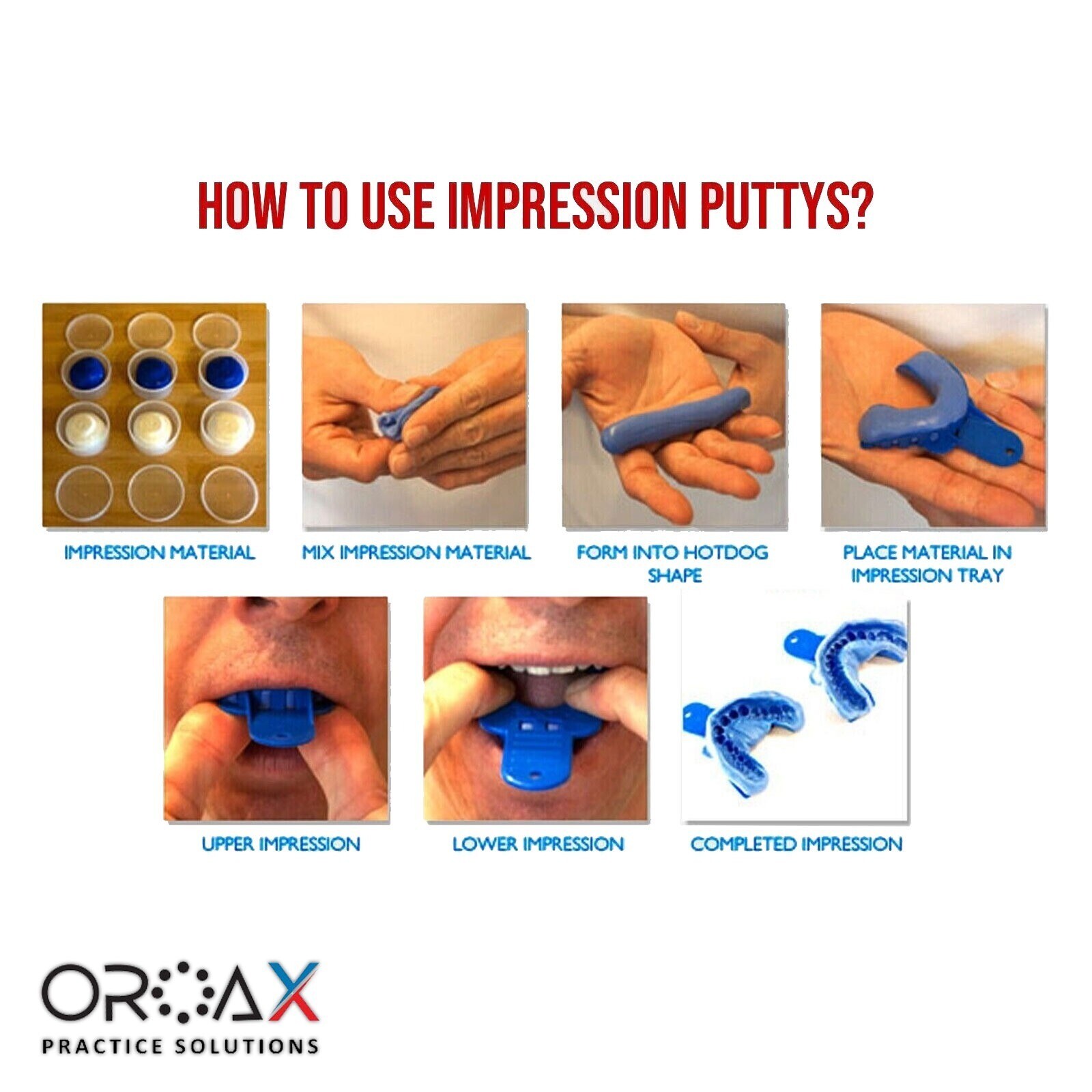 USA Dental Putty Fast Set 12x 25g PVS VPS Impression Silicon Material Mint Base