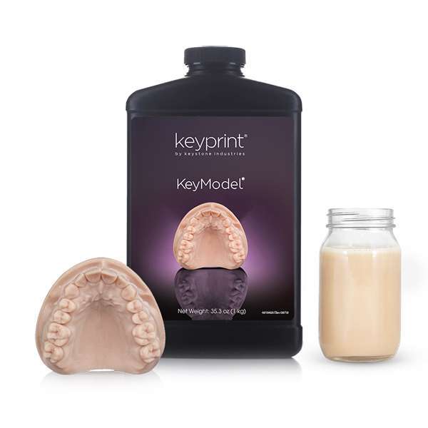 Keyprint KeyModel Laboratory 3D Printing Resin, Beige, 1kg/Bottle