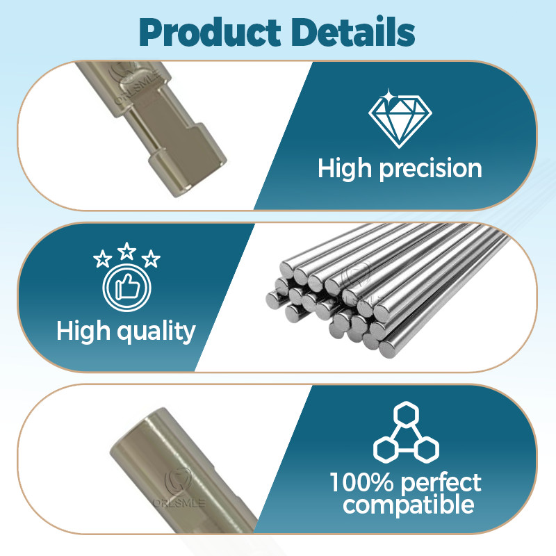 3 pcs Dental titanium Lab analog compatible with DIO UF II platform Mini Regular