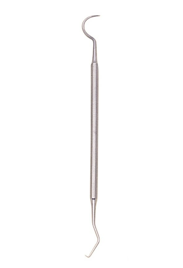 Dental Pick 4 Piece Set All Stainless Construction Storage Pouch Oral Hygiene