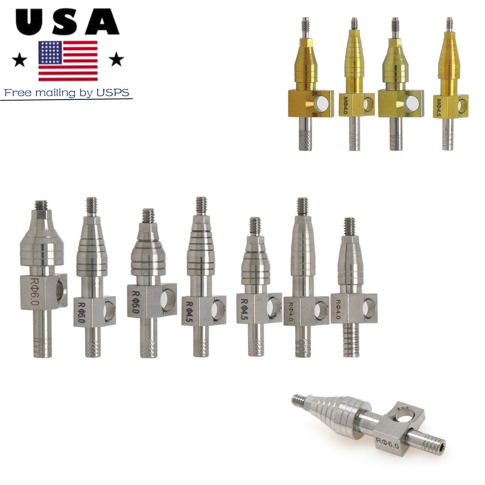 Hiossen Mini/Regular Hex Implants Locator/Healing Abutments Lab Analog Scan Body