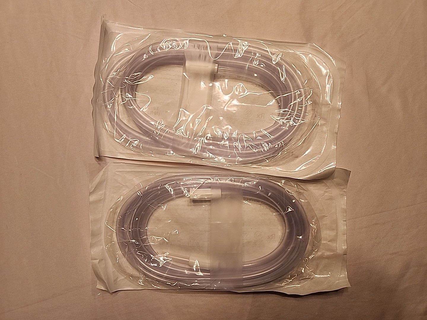 2 Cardinal Health Non-Conductive Suction Tubing MEDI-VAC 6mm x 3.0m 6ft N610