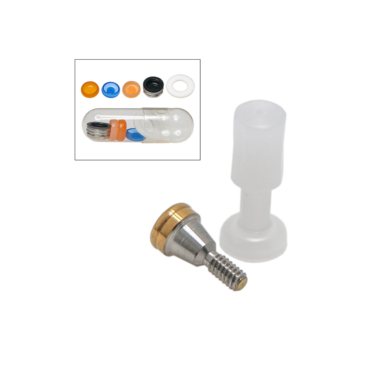 US Nobel Active Zest Locator Abutment NP RP 3.5/4.3mm Conical GH 1-5mm Titanium