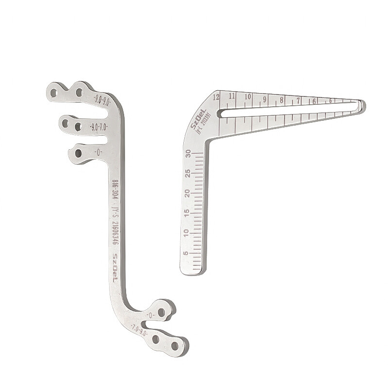 Dental Implant Surgery Planting Positioning Guide Angle Ruler S/L+4*Parallel Pin