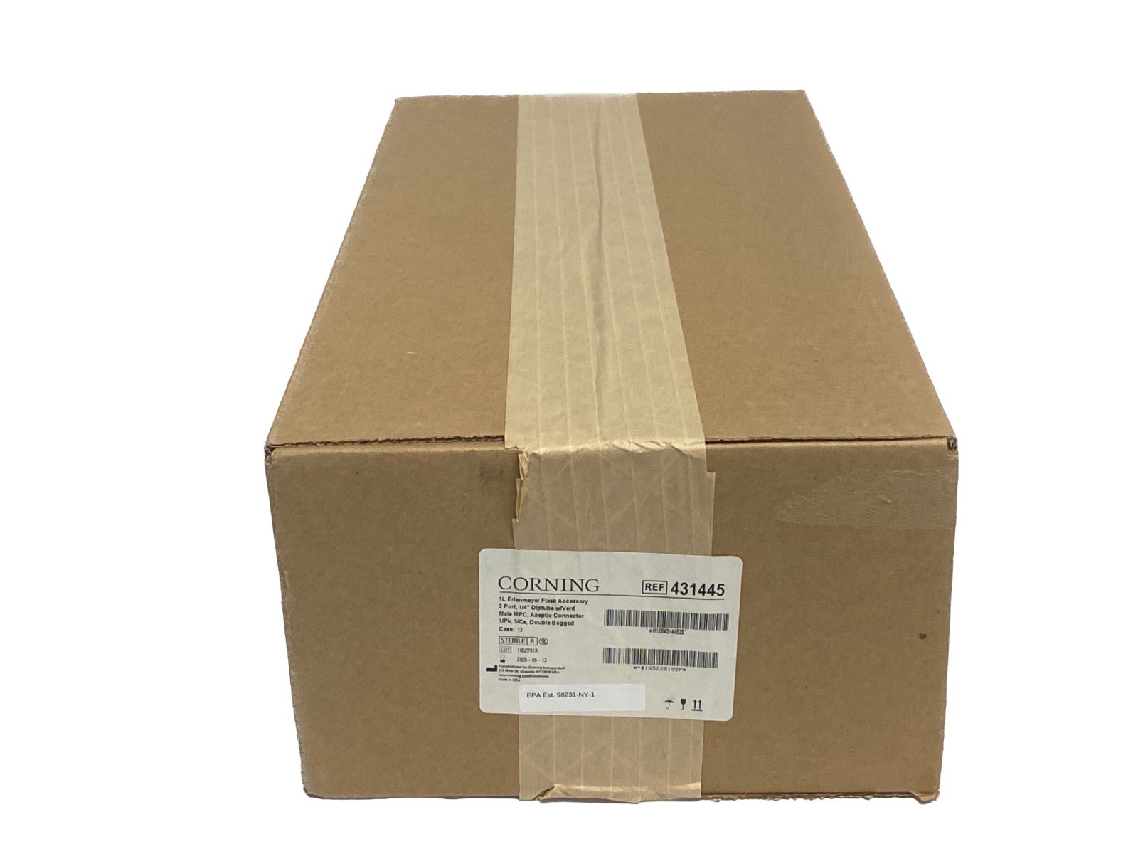 CORNING Disposable 43mm Aseptic Transfer Cap Dip Tube for 1L PC E-Flask 431445