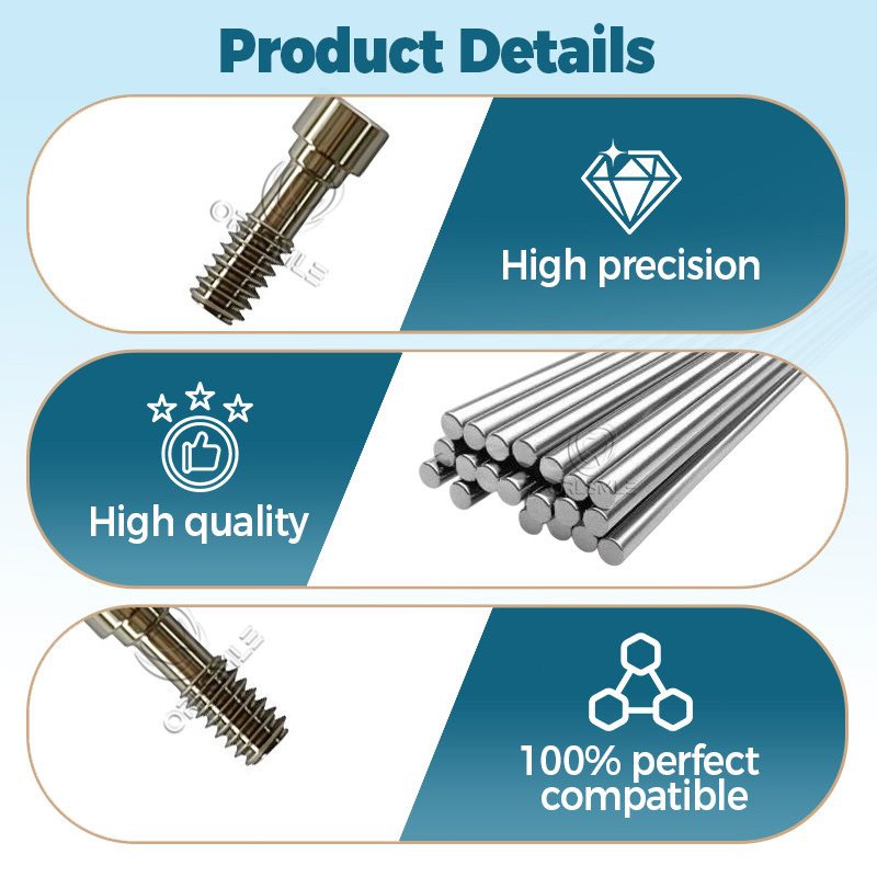 10/20/50/100 pcs titanium abutment ti screw fit to NEOSS platform Regular