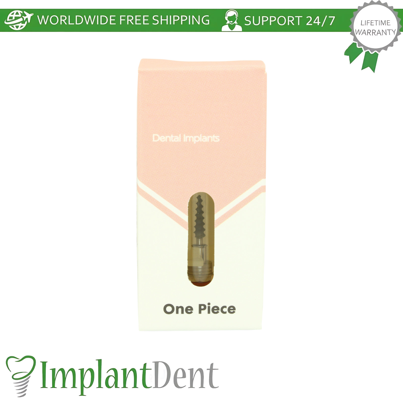 Dental OPl One Piece Fixture System Titanium Immediate Loading SLA Surface